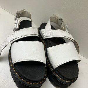 Dr. Martens white Voss Quad platform  Sandals